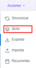 Acción de comprobar IBAN