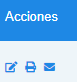 Botones de acciones Individuales.