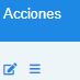 Botones de acción.