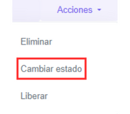 Botón de cambiar estado.