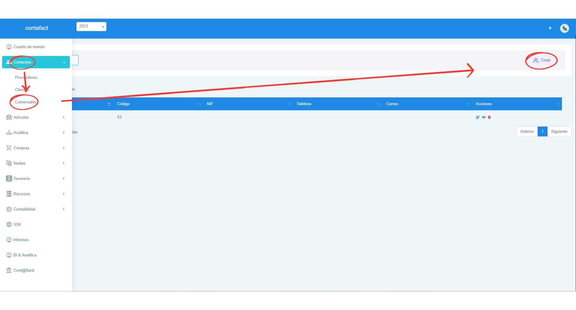Señalización gráfica de como crear un comercial