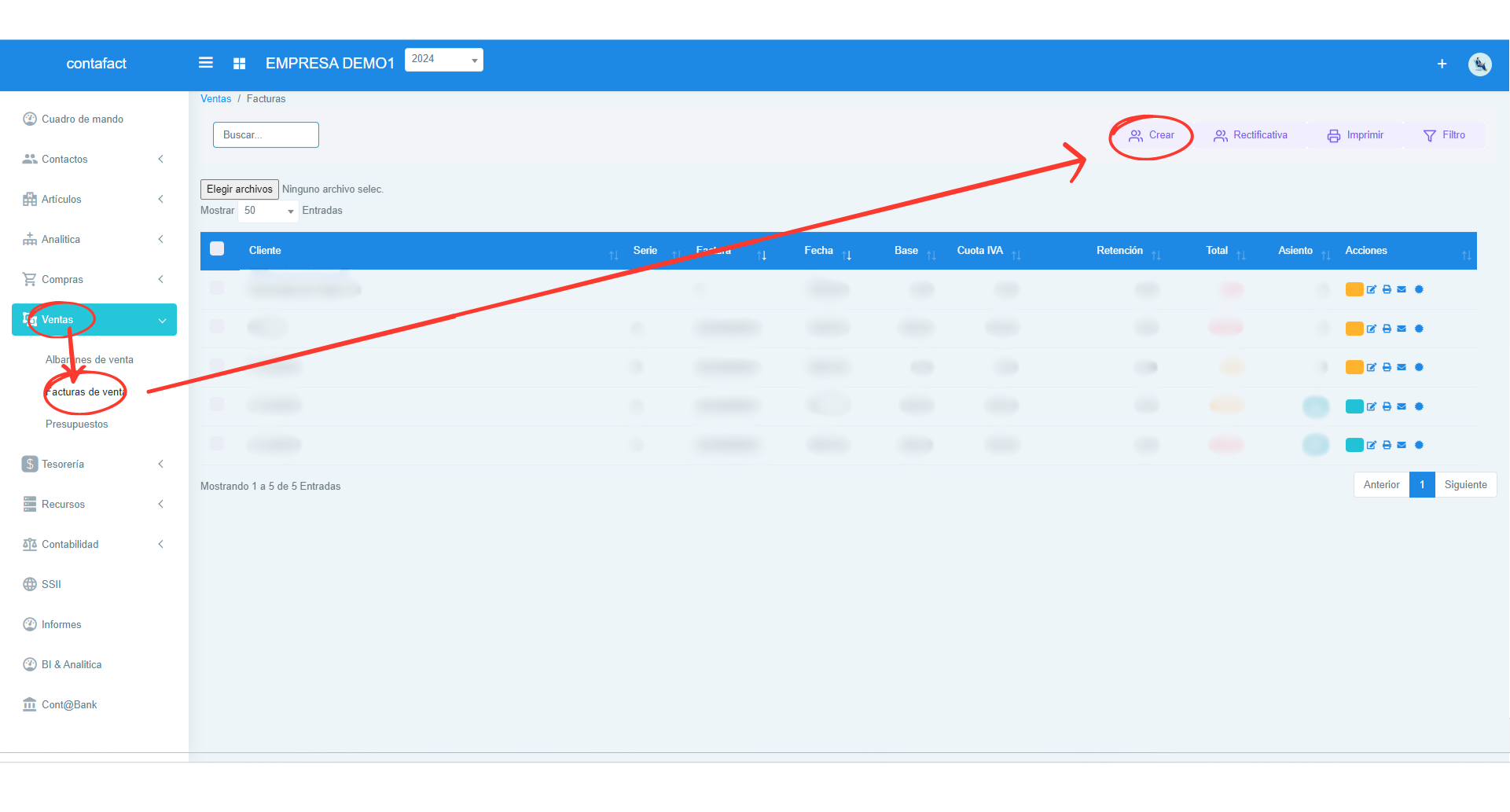 Señalización gráfica 1 de como crear una factura electrónica