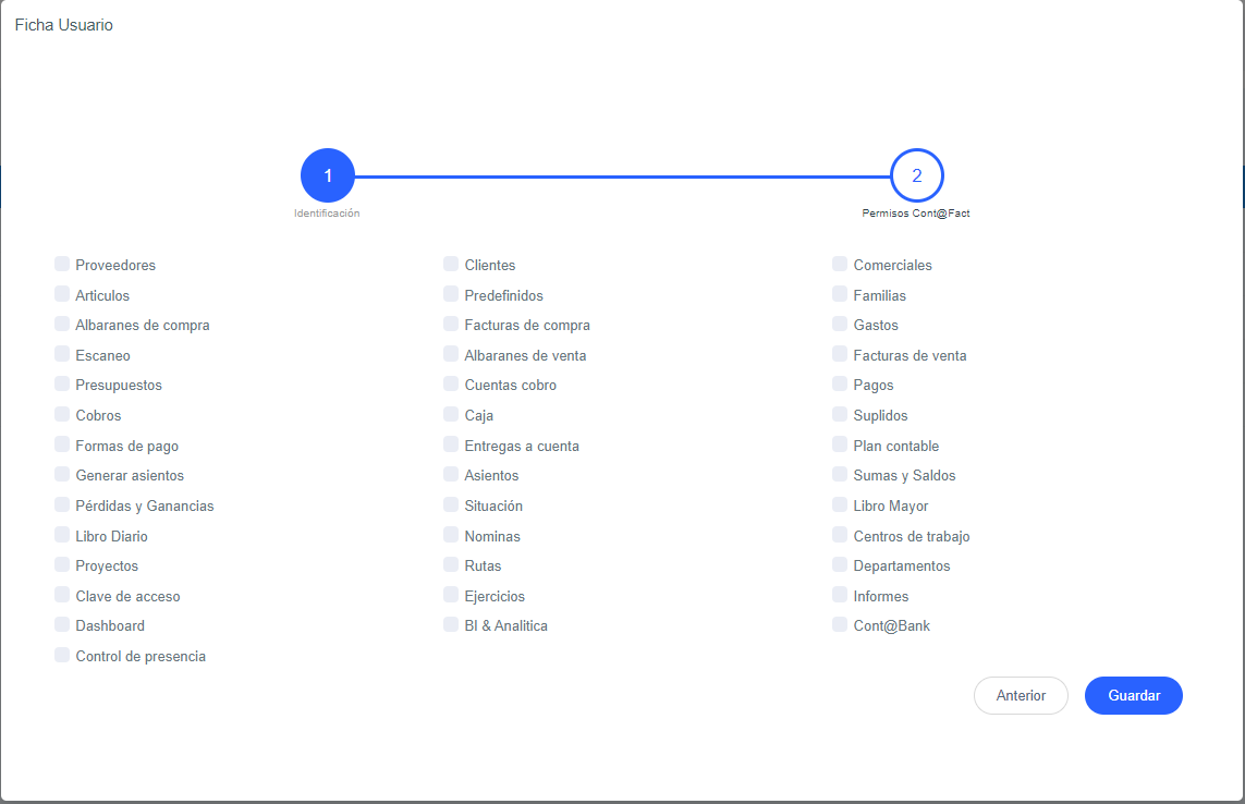 Paso 1 creación de usuario.