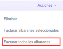 Facturar Todos Albaranes