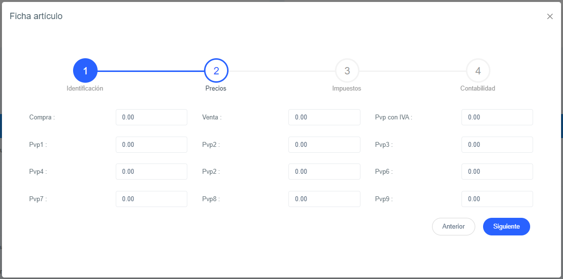 Paso 2 ficha Articulo