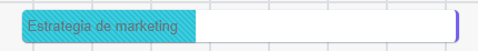 Tarea en el diagrama de Gantt.
