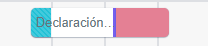 Tarea en el diagrama de Gantt.