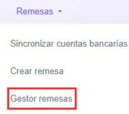 Botón de gestor de remesas.