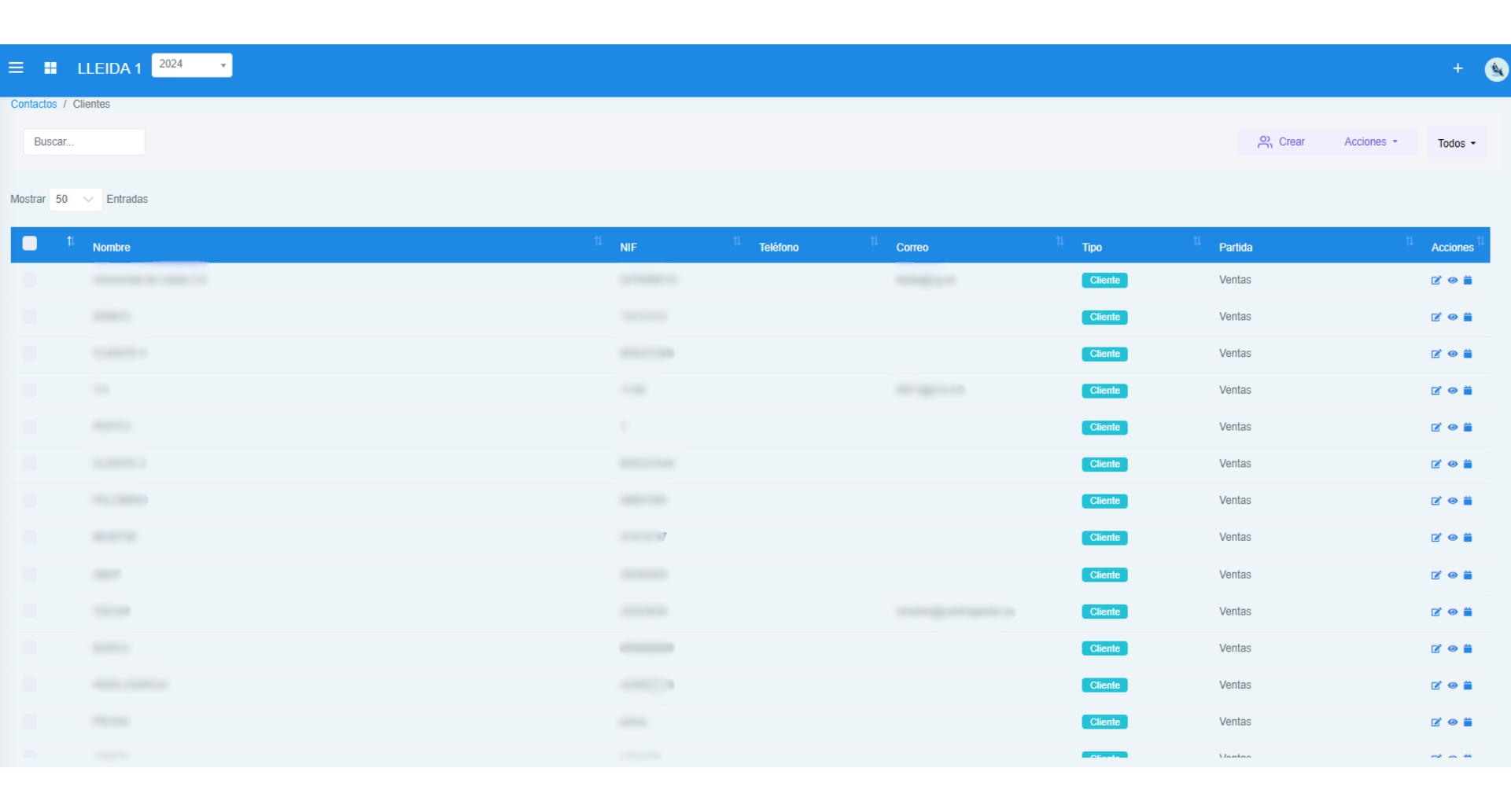 Información Clientes