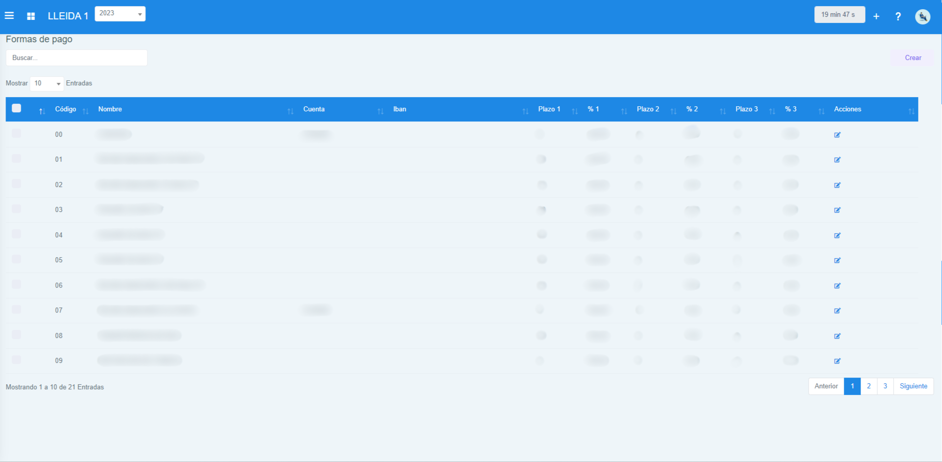 Información Formas de Pago