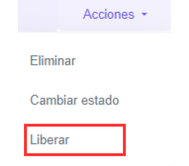 Botón de liberar.