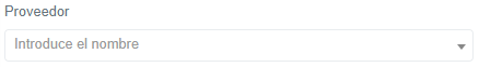 Indicar proveedor
